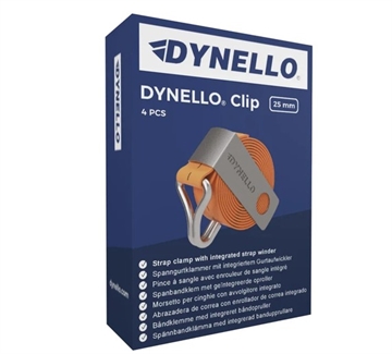 Dynello clips 25mm. 4 stk med opruller