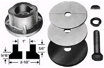Knivadapter_1"-aksel